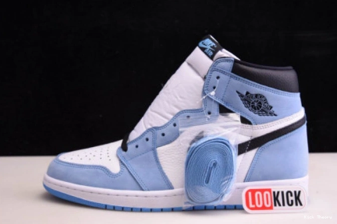 BLUE RETRO HIGH 1 555088-134 JORDAN AIR BLACK UNIVERSITY WHITE 0712